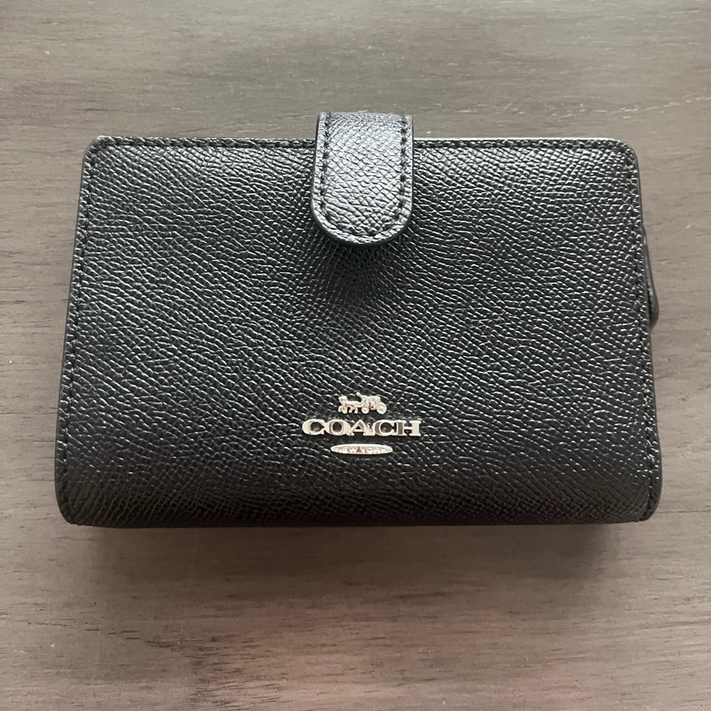 Coach Textured Black Leather Wallet